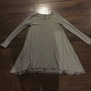 Black and White striped dress